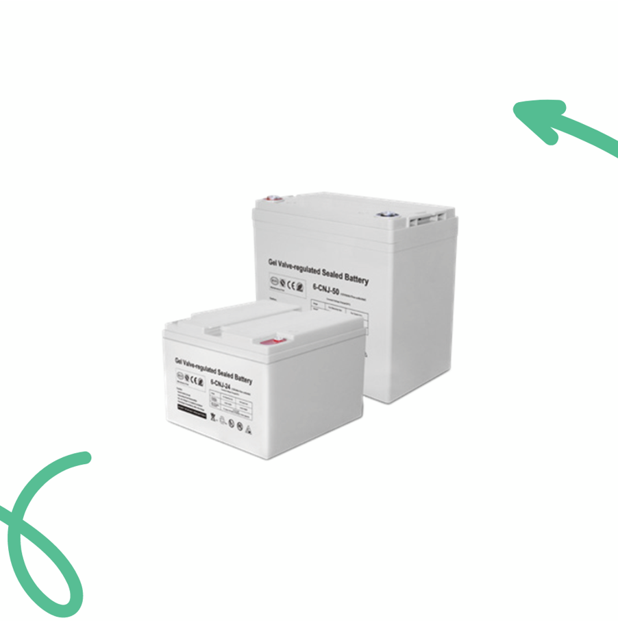 Gel batteries for solar energy storage